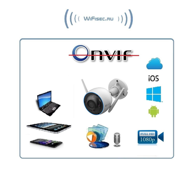 EZVIZ H3 3мп уличная WiFi видеокамера, детекция и отслеживание движения, цветная ночная съемка встроенный микрофон, с DVR. Full HD 3 Mp, объектив 2,8мм.