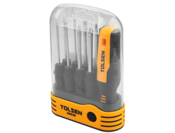 Отвертка со сменными вставками (битами), 8 в 1 TOLSEN TT20039s