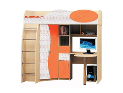 Кровать-чердак для детской Омега-9