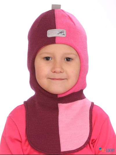 Шапка-шлем  21101-03, цвет рубиновый,ярко-розовый р. 50-52