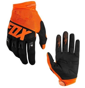 Велоперчатки Fox, |XS|XXS|, длин. пальцы, оранжево-черные
