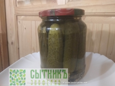 Огурцы фермерские маринованые 0,5л