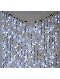 Гирлянда "Занавес" уличная 2 *3 м, LED-760 белый, теплый белый цвет