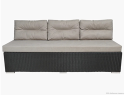 Модульная секция Престиж трехместная из ротанга