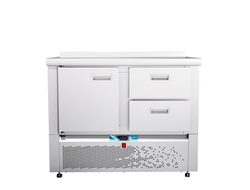 Стол холодильный низкотемпературный СХН-70Н-01 (дверь, ящик 1/2) с бортом