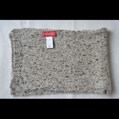 бежевый меланжевый вязаный шарф италия Vizio фото