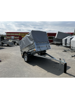 Прицеп «Спутник PRO» (1900x1200x480) увеличенный борт, оцинкованная рама, с силовым подрамником