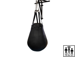 Груша боксерская на стропах из натуральной кожи, Высота 100 см, диаметр 80см, вес 100кг (толщина кож