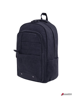 Рюкзак BRAUBERG DELTA универсальный, 2 отделения, холщовый, «Pulse», темно-серый, 44×30×14 см. 225296