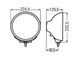 Дополнительная оптика Hella Luminator CELIS Metal  Фара дальнего света (реф.17.5) (1F8 007 560-201)
