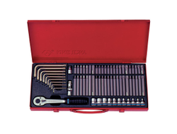 Набор вставок (бит) 3/8", Torx, Spline, Hex, 69 предметов  KING TONY 5169PR
