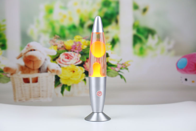 лава лампа желтая