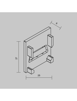 Комплект заглушек для алюминиевого профиля Exility IP, O-TR002-EC, Maytoni