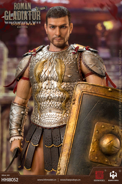 Римский гладиатор в чешуйчатой броне - КОЛЛЕКЦИОННАЯ ФИГУРКА 1/6 scale Imperial Legion Roman Gladiator Ares Version (HH18052) - HAOYUTOYS