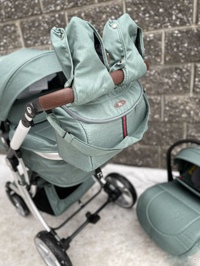 Детская коляска 3 в 1 Darex Изумрудный