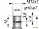 Датчик индуктивный бесконтактный ИД036-NO-NPN-P-HT-50 (12X18H10T, Lкорп=57мм)