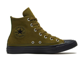 Кеды Converse Chuck Taylor All Star зеленые высокие кожаные