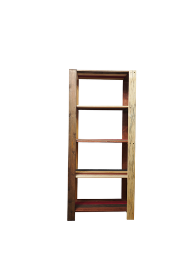 Стеллаж деревянный &quot;Амбарные доски&quot; 180-40-80 белый фон фото