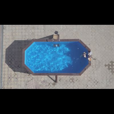 Деревянный морозоустойчивый бассейн "Баргузин" 500 х 250 х 145 см Кристалл