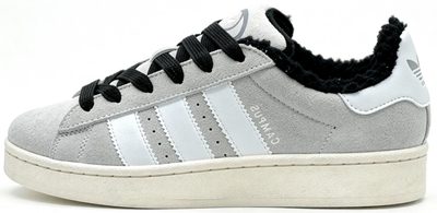 Кроссовки Adidas Campus 00s Grey White With Fur зимние