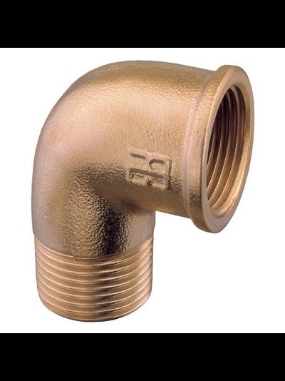 Отвод латунный Guidi Marine 0092#100004 угловой 90° внутренняя и наружная резьба 1/2”