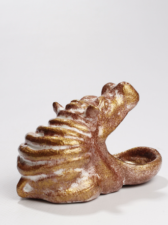 СУВЕНИР "Добрый бегемот 2" золотисто-бежевый