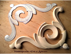 Резной уголок для мебели