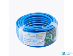 Шланг поливочный резиновый ТЭП AQUA FORSE с покрытием Soft touch синий 1/2" 3-слойный 25 метров Заво