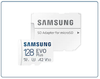 Карта памяти microSDXC UHS-I U3 Samsung EVO PLUS 128 ГБ, 130 МБ/с, Class 10, + переходник SD