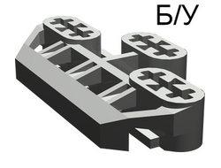 ! Б/У - Technic, Axle Connector Block 3 x 6 with 6 Holes, Dark Gray (32307 / 4140499) - Б/У