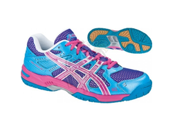 Кроссовки  ASICS GEL- ROCKET6 W сине-розово-белые  В257N/3635  (Размеры: 11)