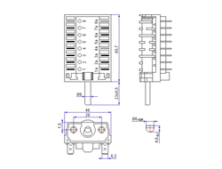 Переключатель режимов духовки DARINA (ПМ-5, 880) 5 режимов