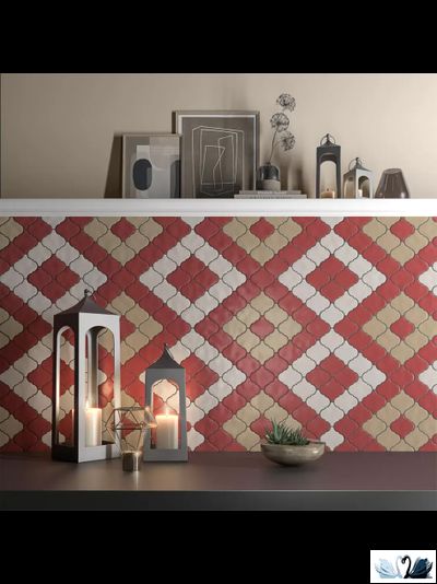 Плитка Kerama Marazzi Арабески 26 х 30 см желтая светлая матовая