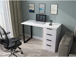 Стол С-400 белый структурный/меренга