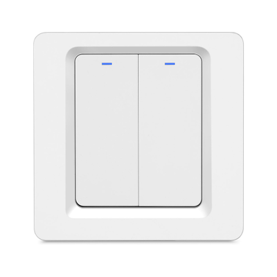 Умный Wi-Fi выключатель ROXIMO двухклавишный, белый  SWBTN01-2