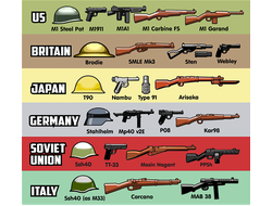 БрикАрмс оружие по Второй мировой войне | Brickarms WWII weapons pack v3