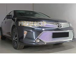 Защита радиатора Toyota Camry XV50/XV55 2017-2018 (2 части) chrome верх PREMIUM