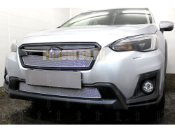 Защита радиатора Subaru XV 2017- (2 части) chrome верх PREMIUM