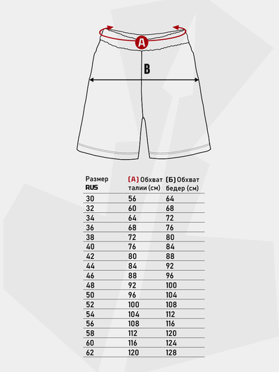 Шорты самбо BRAVEGARD ПОБЕДА красные