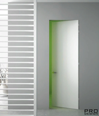 Комплект скрытой двери PRO DESIGN Reverse (дверь-невидимка) внутреннего открывания покраска эмалью по RAL 2100 мм