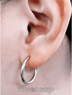 АЛ-235.  Серьги кольца сталь.