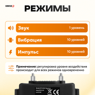 ЭЛЕКТРОННЫЙ ОШЕЙНИК ДЛЯ СОБАК DT2200