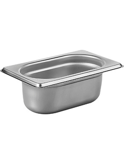 Гастроёмкость стандартная 1/9-65, нержавеющая сталь