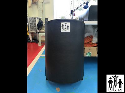 Боксёрская настенная подушка полукруглая 50х70х20 натуральная кожа до 2мм DNN