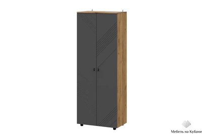 Байкал Шкаф двухстворчатый комбинированный SAFE Дуб Золотой/Графит