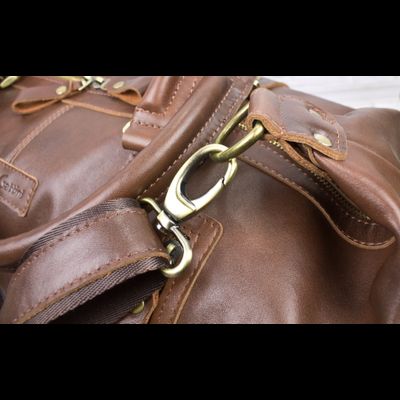 Кожаная дорожная сумка Campora Premium brown (арт. 
4019-53)