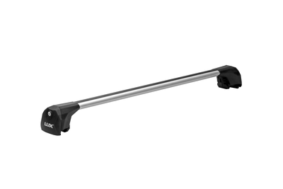 Багажная система БС6 LUX SCOUT серебристая на интегрированные рейлинги для Jaecoo J7 внедорожник 2023-