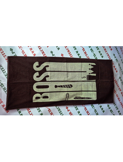 Полотенце махровое "Boss галстук", арт. 6с102.411ж1, 67*150