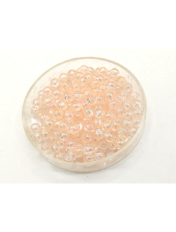 Бусины пластиковые фигурные, 4 мм розовый бензин