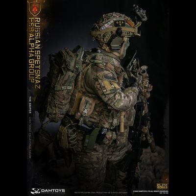 Снайпер спецназа "Альфа"  - Коллекционная ФИГУРКА 1/6 scale RUSSIAN SPETSNAZ FSB ALPHA GROUP SNIPER (78100) - DAMTOYS